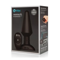 b-Vibe Black Rimming Plug XL for Advanced Anal Pleasure