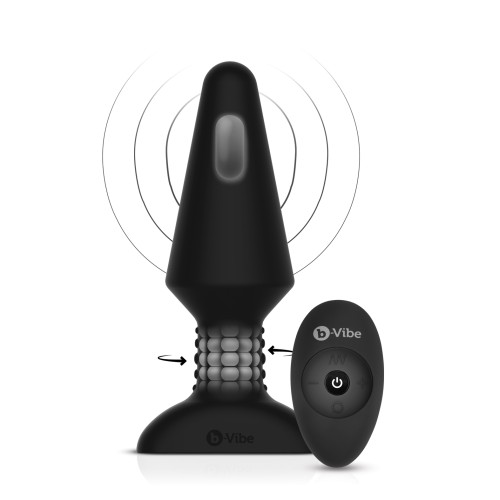 Plug Rimming XL Negro b-Vibe para Placer Anal Avanzado