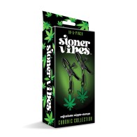 Stoner Vibes Glow in the Dark Nipple Clamps