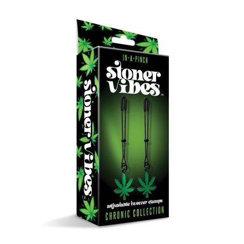 Pinzas para Pezones que Brillan en la Oscuridad Ajustables Stoner Vibes