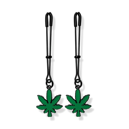 Pinzas para Pezones que Brillan en la Oscuridad Ajustables Stoner Vibes