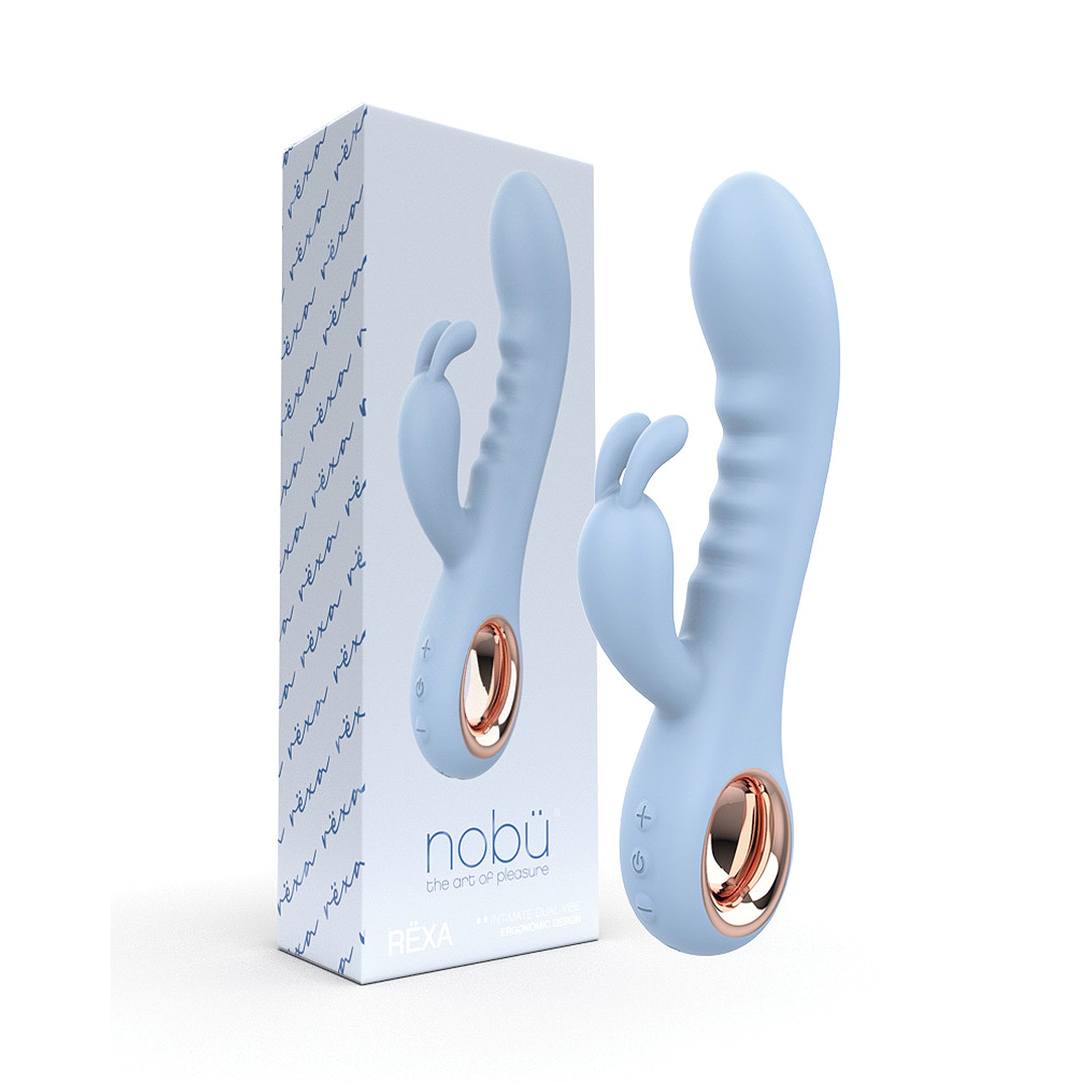 Nobu Rexa Vibrador Doble Azul Claro