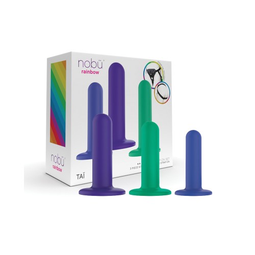 Set de Dildos de Silicona Nobu Tai con Arnés