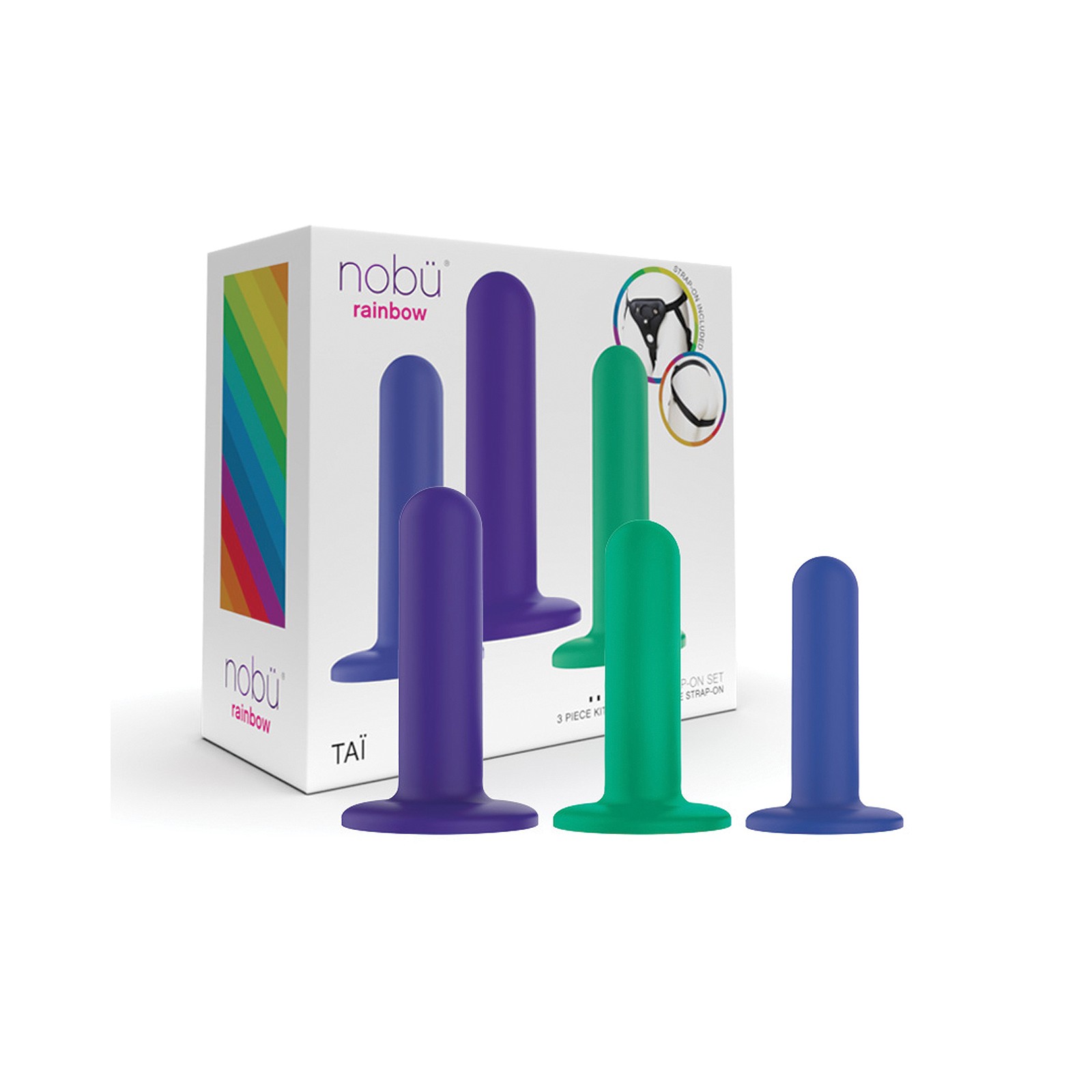 Set de Dildos de Silicona Nobu Tai con Arnés