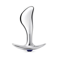 Blue Line Stainless Steel Bling Prostate Massager Plug - Luxury Pleasure