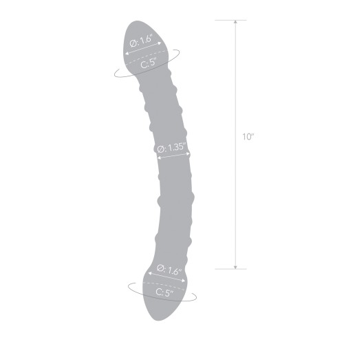 Dildo Double Trouble de 12 Pulgadas Glas