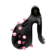 Sport Fucker Cellmate FlexiSpike Chastity Cage Size 1 Black Pink