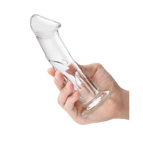 Dildo de Vidrio de 6 Pulgadas con Venas