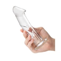 Dildo de Vidrio de 6 Pulgadas con Venas