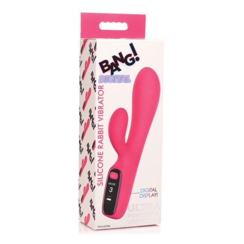 Bang! 10X Digital Rabbit Vibrator Pink