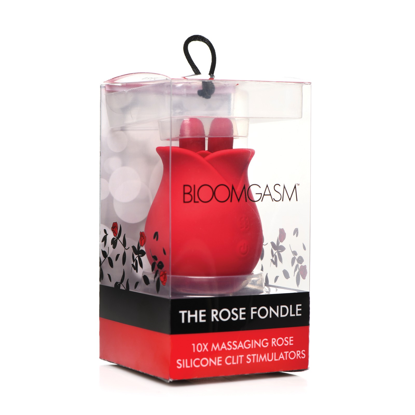 Bloomgasm The Rose Fondle 10X Clitoral Stimulator - Red