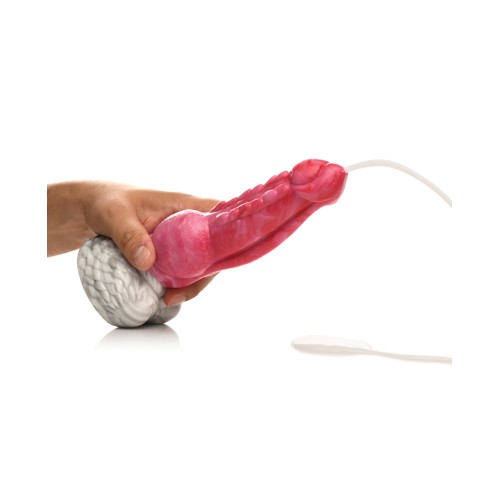 Creature Cocks Squirting Phoenix Dildo - Red/White