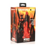 Creature Cocks Mephisto Silicone Dildo Black Red