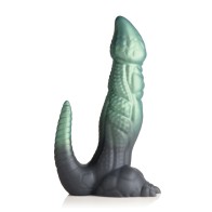 Creature Cocks Dickosaur Dinosaur Silicone Dildo - Black/Teal