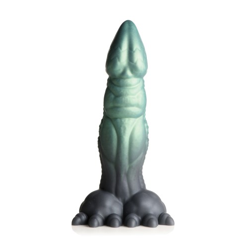 Creature Cocks Dickosaur Dinosaur Silicone Dildo - Black/Teal