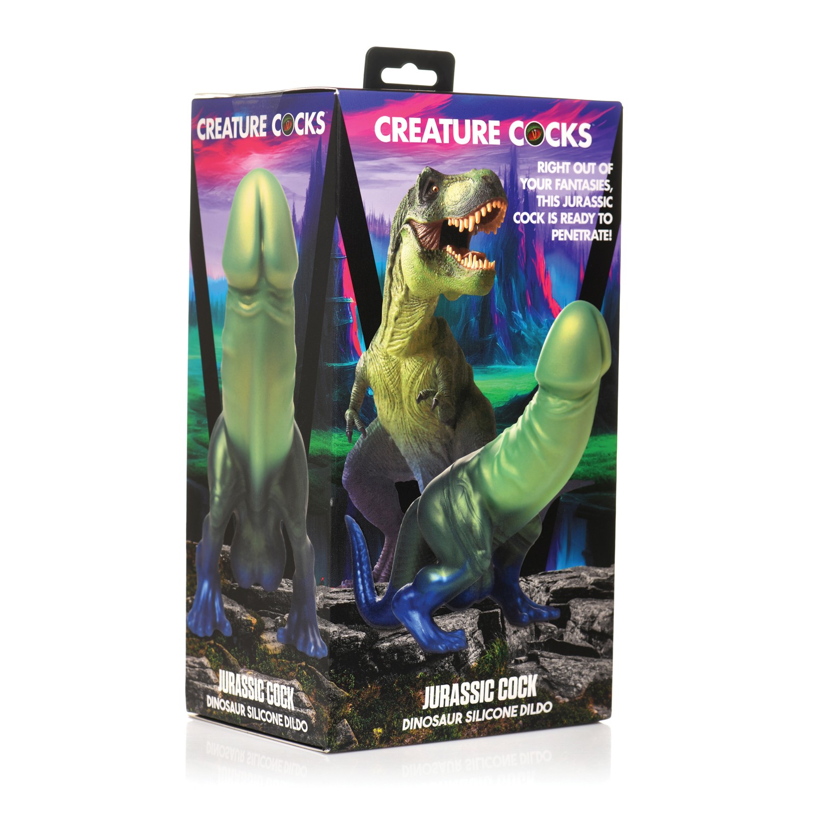 Dildo de Silicona Jurassic Creature Cocks - Salvaje y Colorido