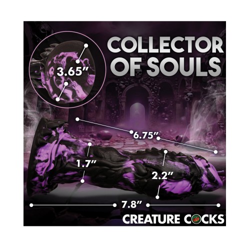 Creature Cocks Grim Silicone Dildo - Black/Purple