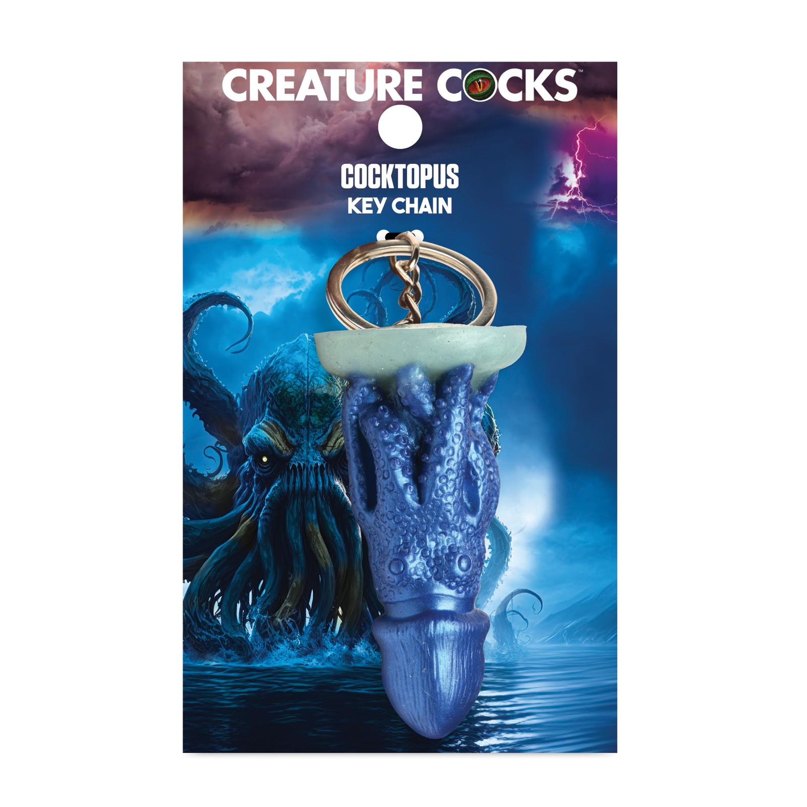 Creature Cocks Cocktopus Silicone Key Chain Multi Color