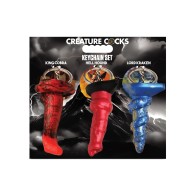 Creature Cocks Silicone Key Chain Set