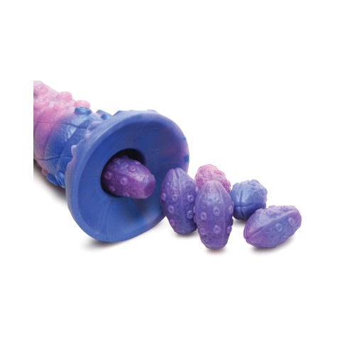 Creature Cocks Tenta-Queen Ovipositor Silicone Dildo with Eggs - Multi Color