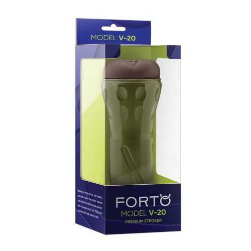 Forto V-20 Hard-Side Vagina Masturbator Dark