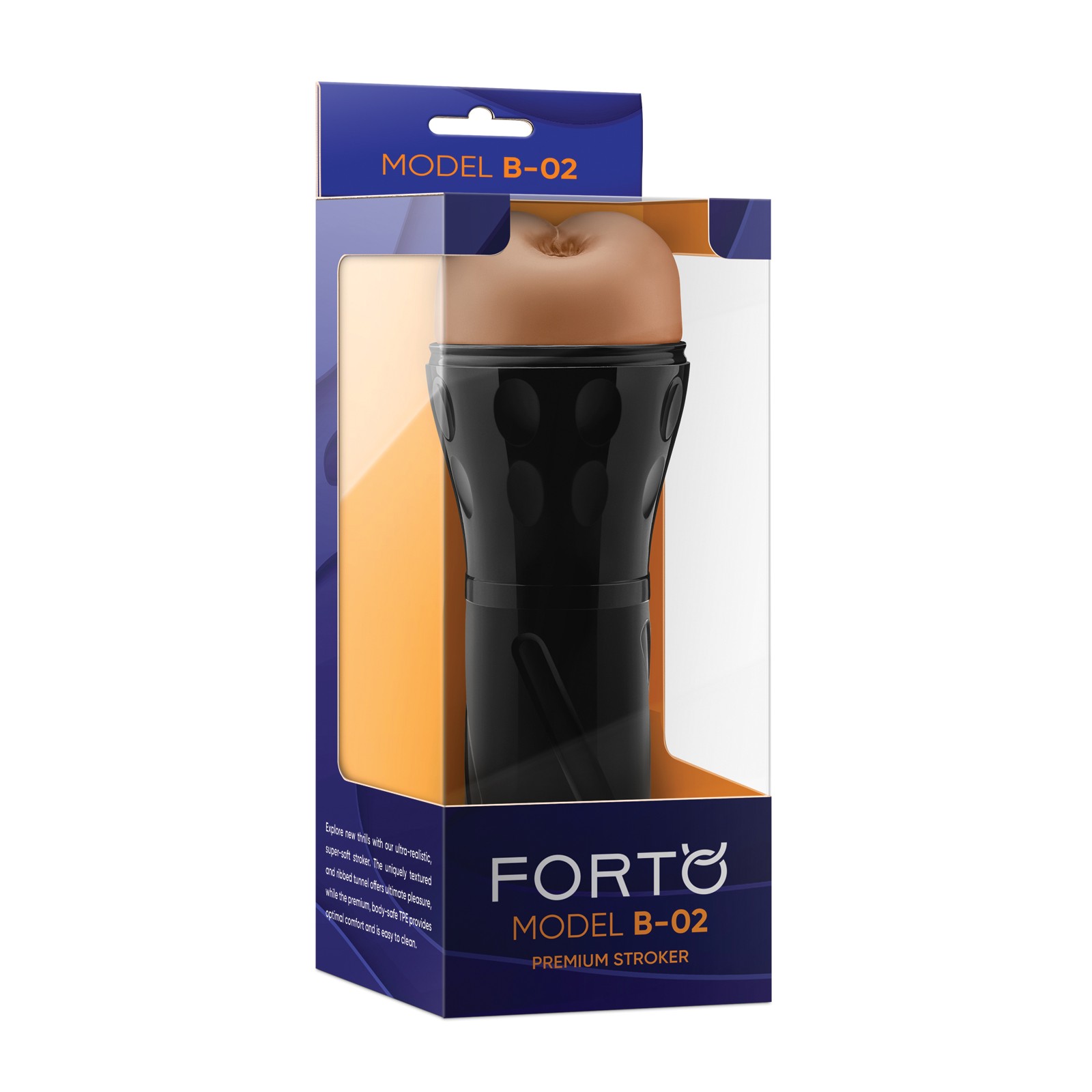 Forto Modelo B-02 Masturbador de Piel Dura - Bronceado