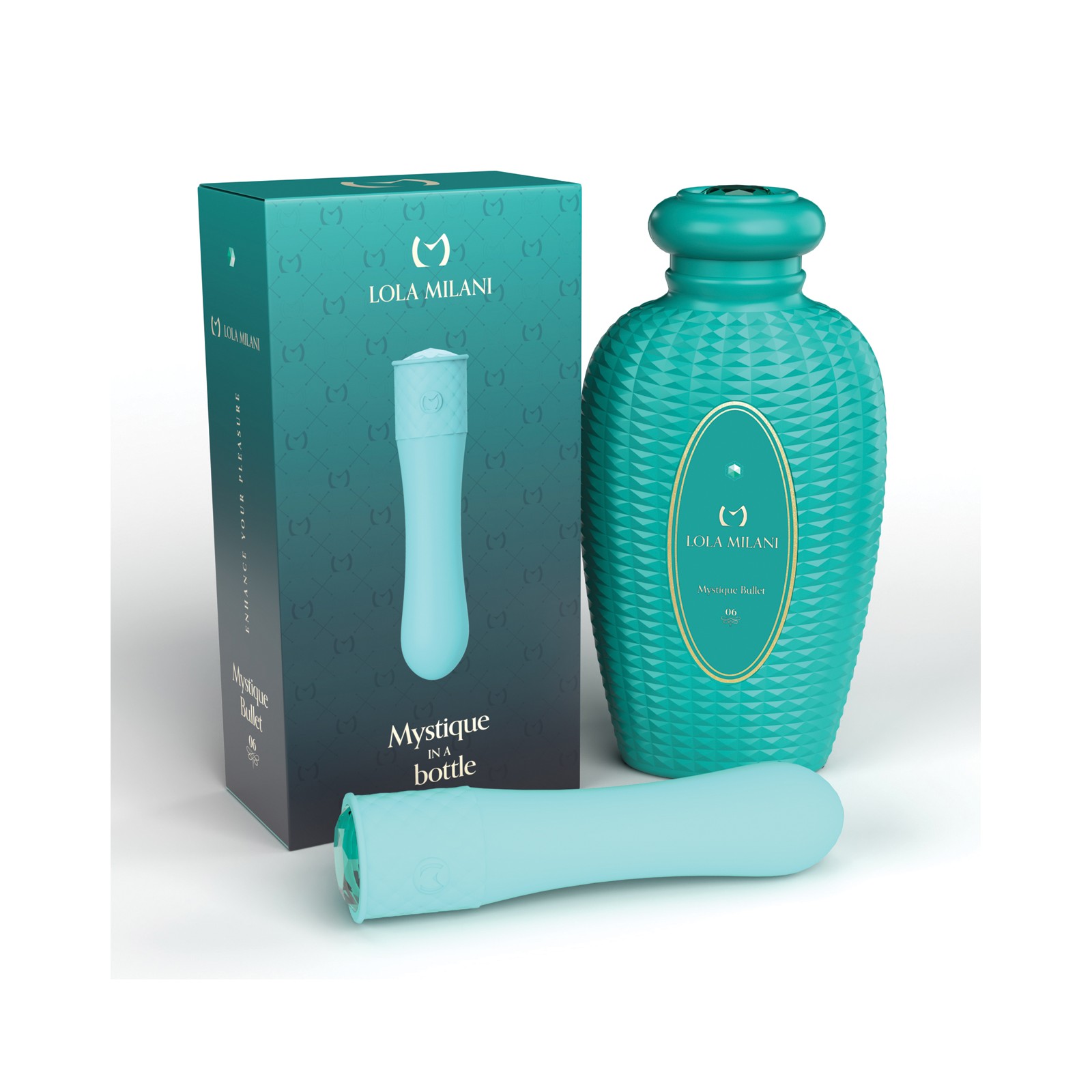 Bullet Lola Milani Mystique con Botella Esmeralda - Verde Teal