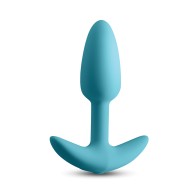 Techno Trance App Controlled Vibrating Anal Plug - Blue