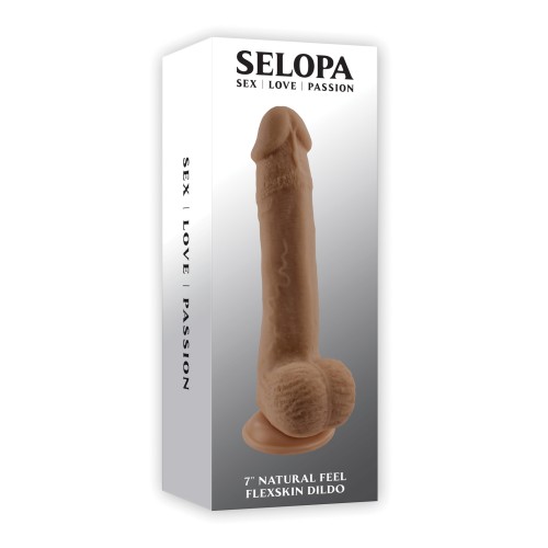 Dildo Selopa Natural Feel de 7 Flexskin Oscuro