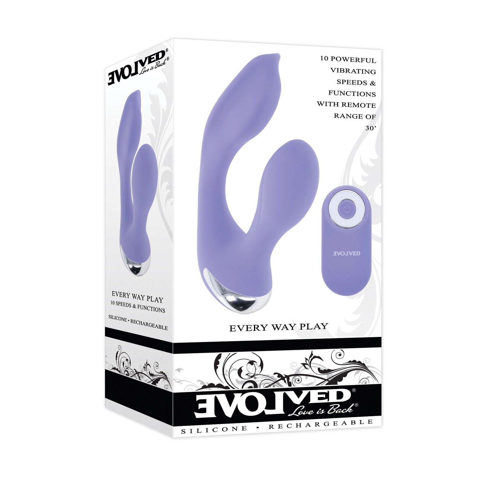 Vibrador Conejito Control Remoto Evolved Lila