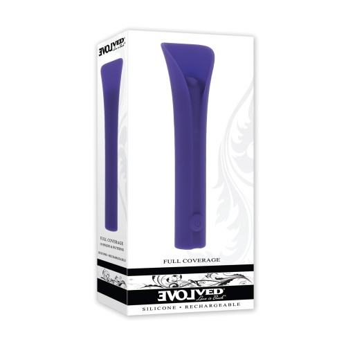 Evolved Full Coverage Vibrating Stimulator - Purple