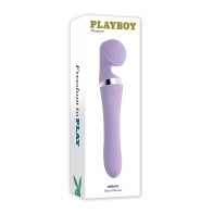 Playboy Pleasure Vibrato Wand Vibrator - Lilac