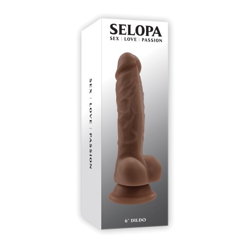 Dildo Realista Selopa 6 Pulgadas - Oscuro