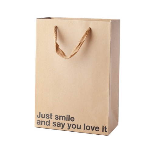 Just Smile and Say You Love It Gift Bag - Fun & Snarky