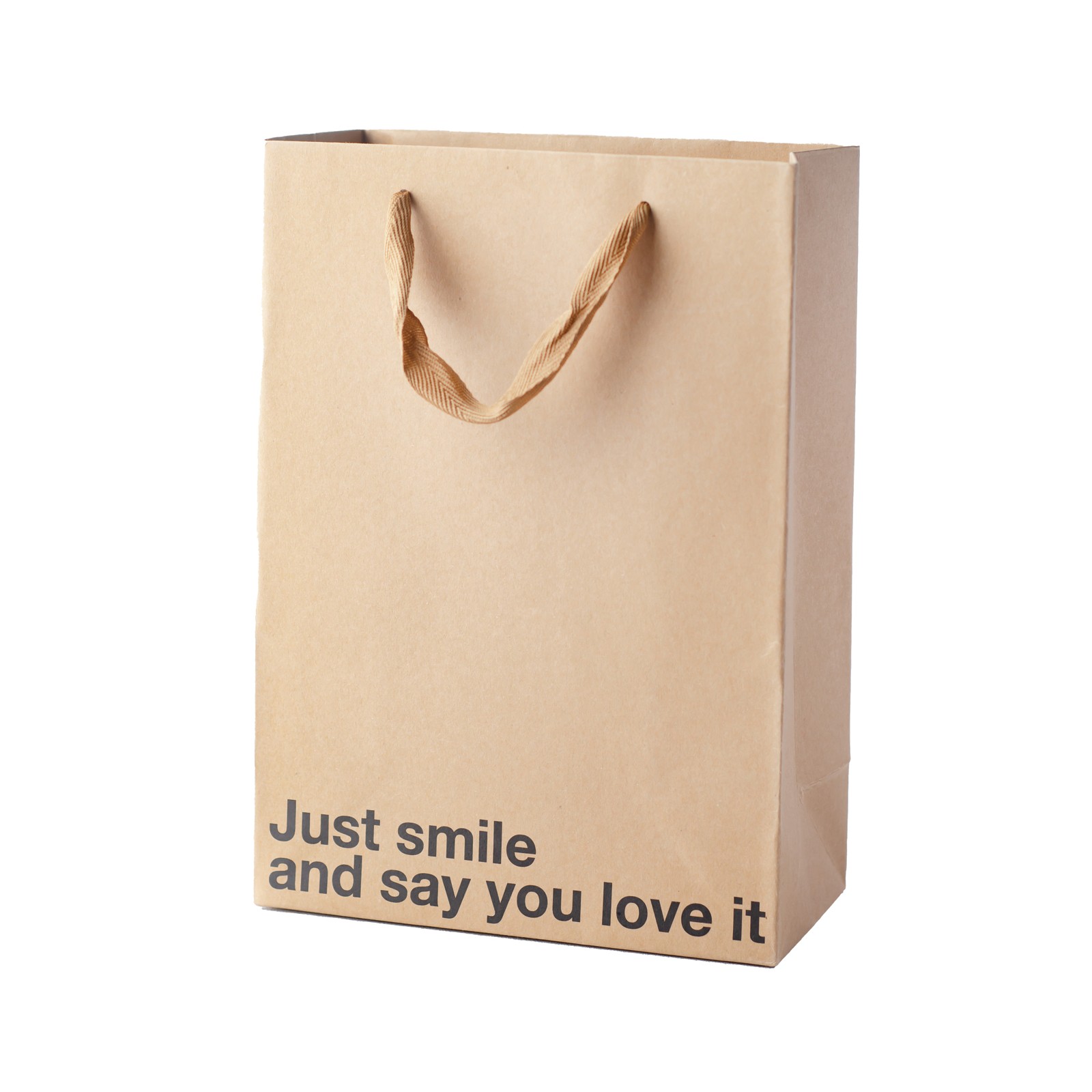 Bolsa de Regalo Just Smile and Say You Love It - Divertida e Irónica