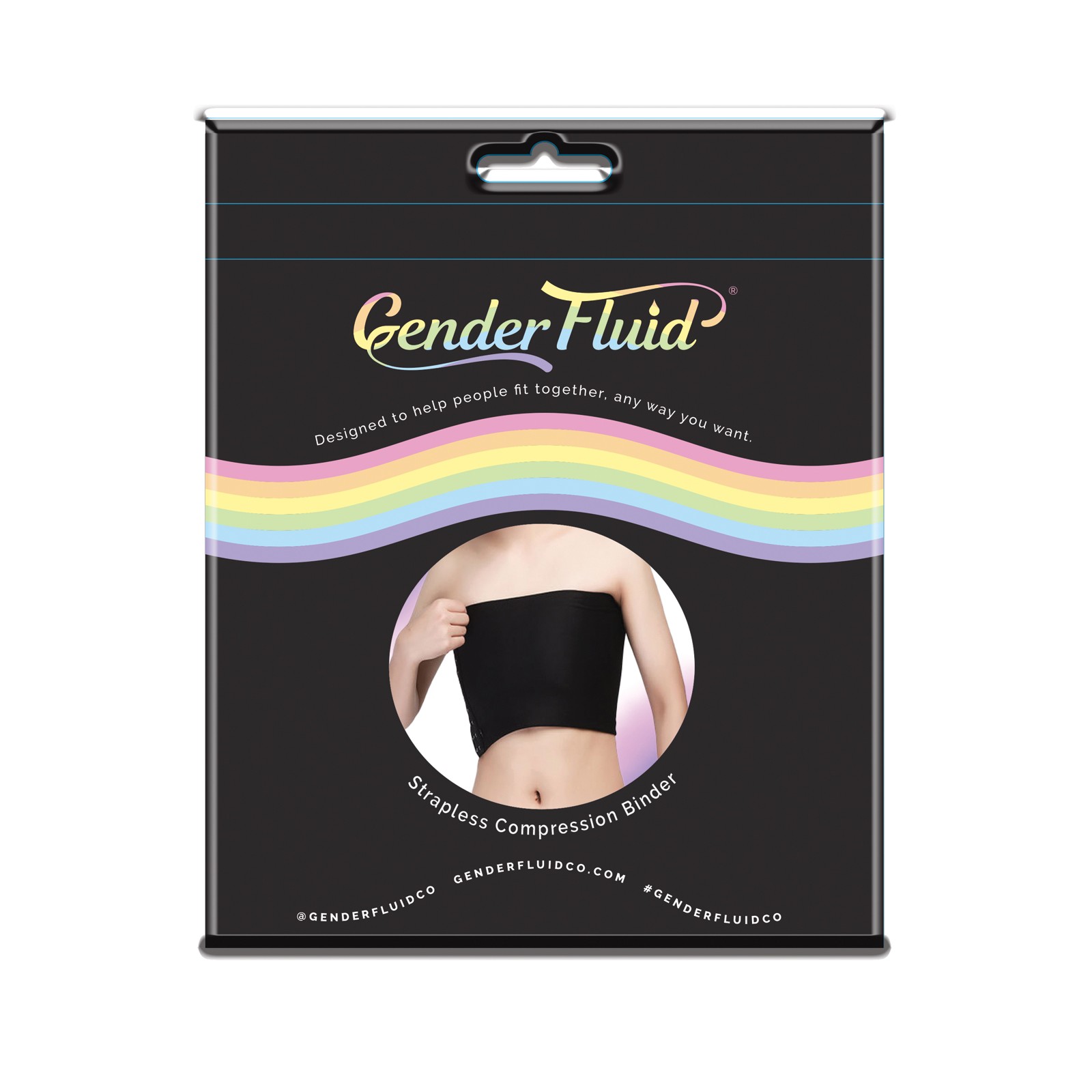 Gender Fluid Strapless Chest Compression Binder XXL