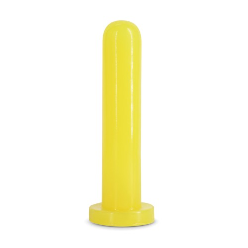 Dildo Firefly Thrill que Brilla en la Oscuridad - Grande Amarillo