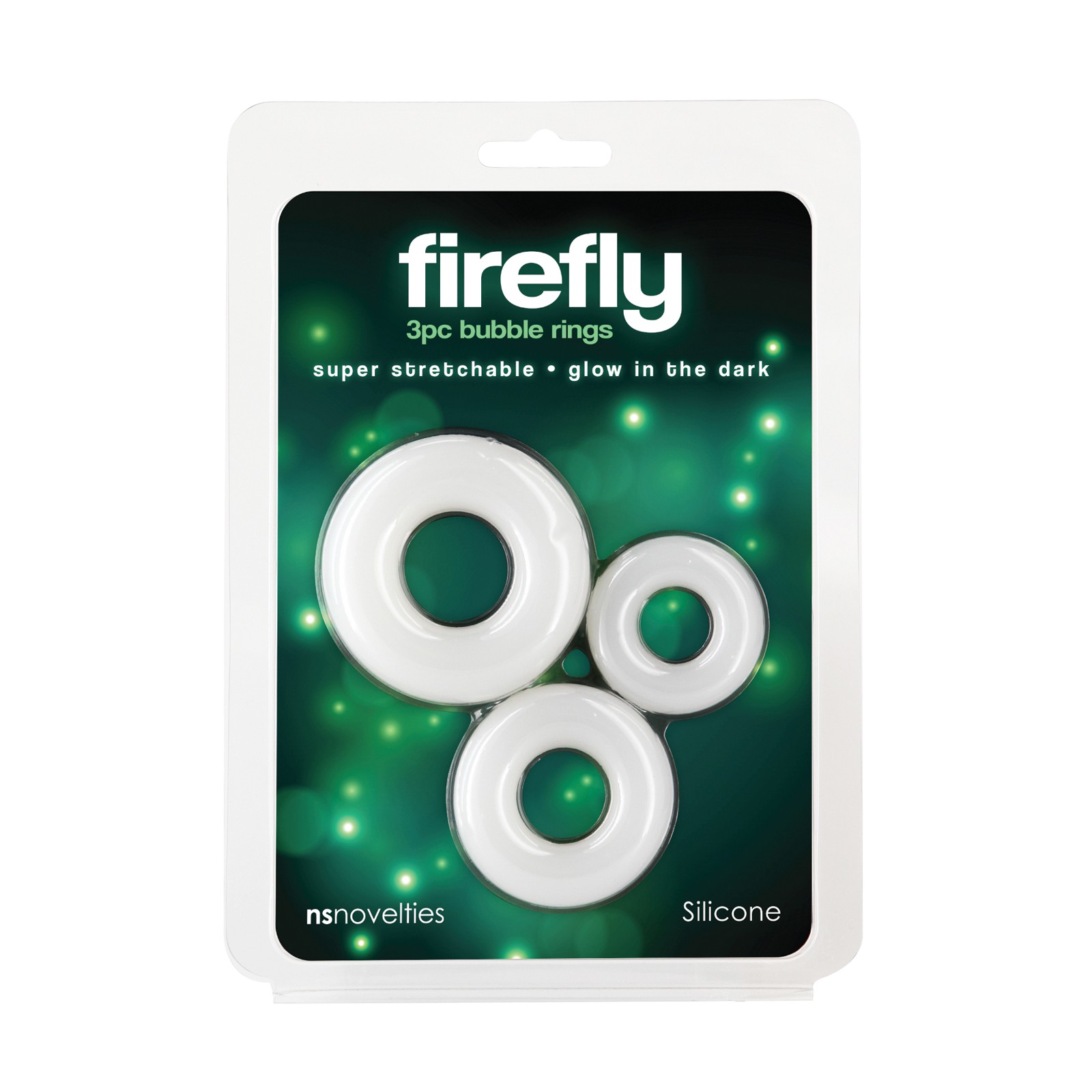 Firefly Glow in the Dark Cock Rings Pack of 3