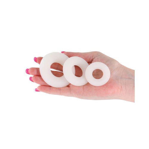 Firefly Glow in the Dark Cock Rings Pack of 3