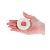 Firefly Glow in the Dark Bubble Cock Ring Large White