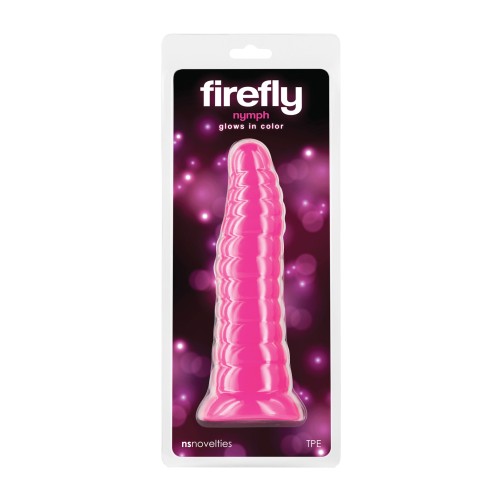 Dildo Firefly Nymph que Brilla en la Oscuridad Rosa