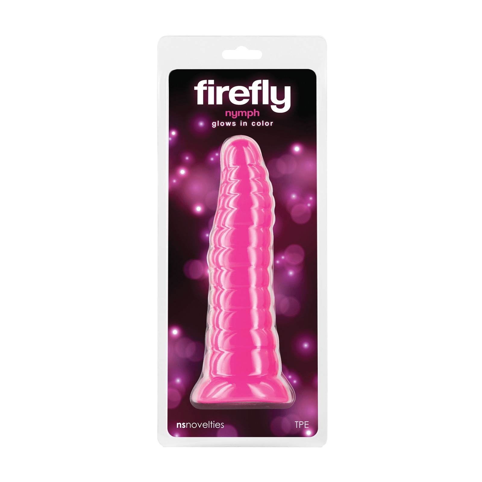 Dildo Firefly Nymph que Brilla en la Oscuridad Rosa