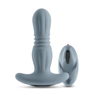 Gemini Vibrating Anal Plug with Remote Gray