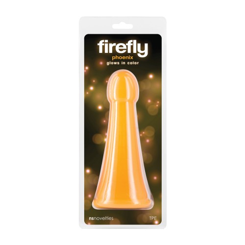 Dildo Firefly Phoenix que Brilla en la Oscuridad - Naranja