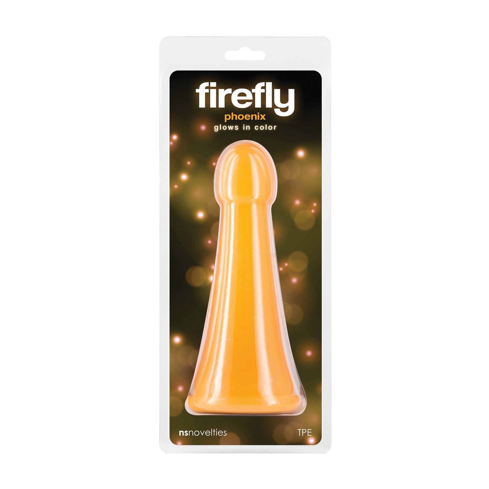 Dildo Firefly Phoenix que Brilla en la Oscuridad - Naranja