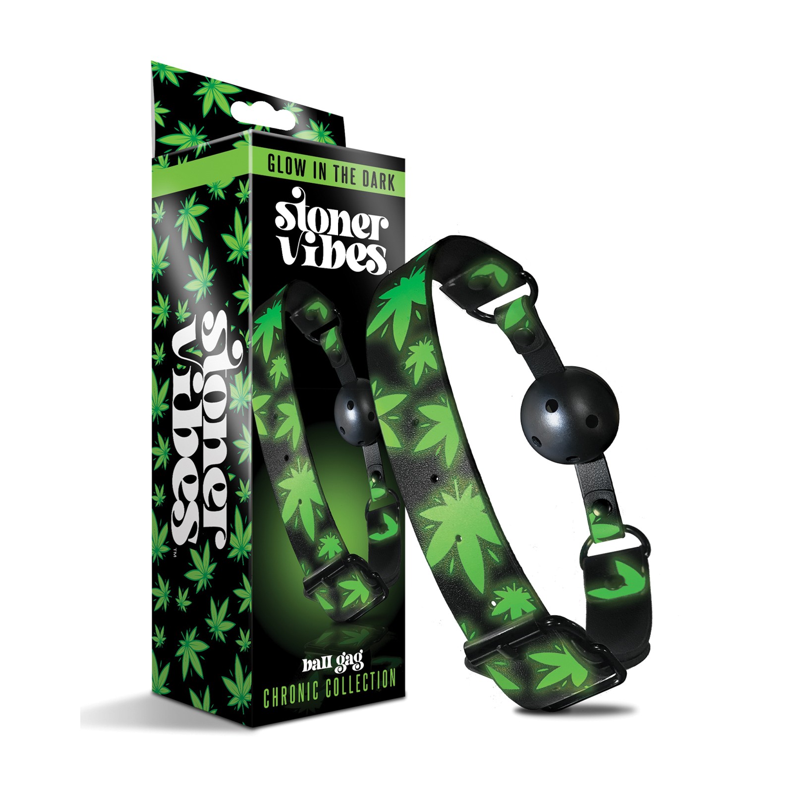 Stoner Vibes Glow-in-the-Dark Ball Gag