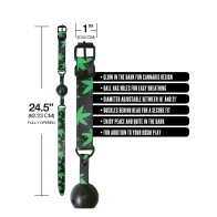 Stoner Vibes Glow-in-the-Dark Ball Gag