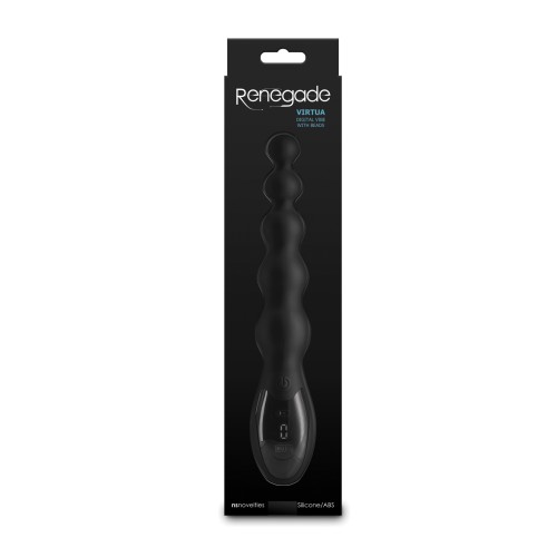 Renegade Virtua Vibrador Anal Digital con Cuentas - Negro