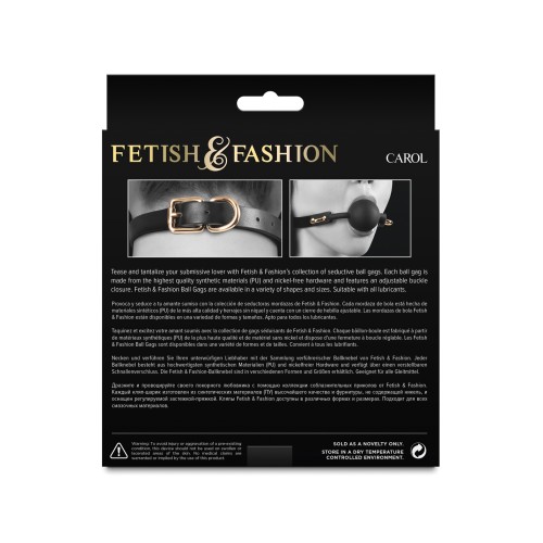 Fetish Fashion Carol Ball Gag Black