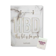 HBD Birthday Greeting Card with Matchbook